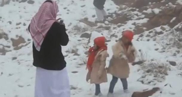 snijeg saudijska arabija