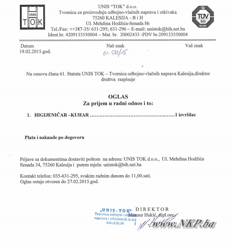 UNis Tok Konkurs 2