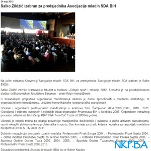 SALKO ZILDZIC predsjednik asocijacije mladih SDA 1