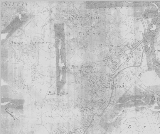 KOPIJA AUSTRO-UGARSKOG KATASTARSKOG PLANA