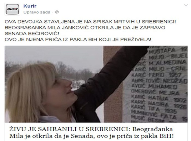 senada becirovic spomenik srpski mediji 2