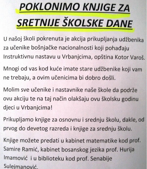 mss kalesija poklon knjige udzbenici