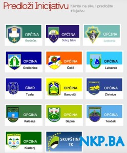 Pitanja, prijeldoge i inicijative možete uputiti za 13 Općina u TK, kao i za Vladu TK