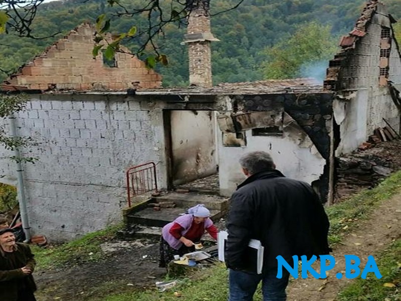 U potpunosti izgorjela kuća Muniba Fehratovića ramic posjeta munib fehratovic 1