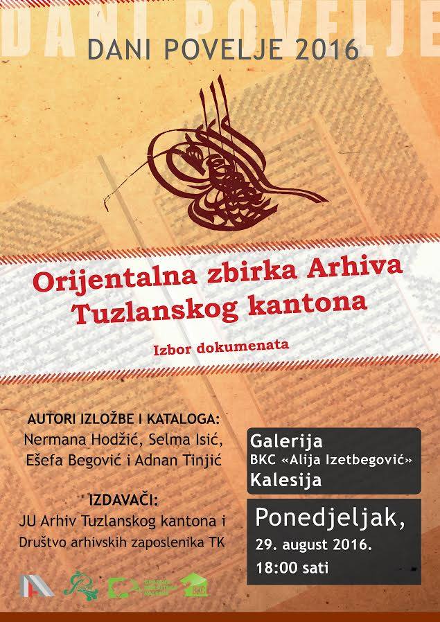 dani povelje 2016 ORIJENTALNA ZBIRKA