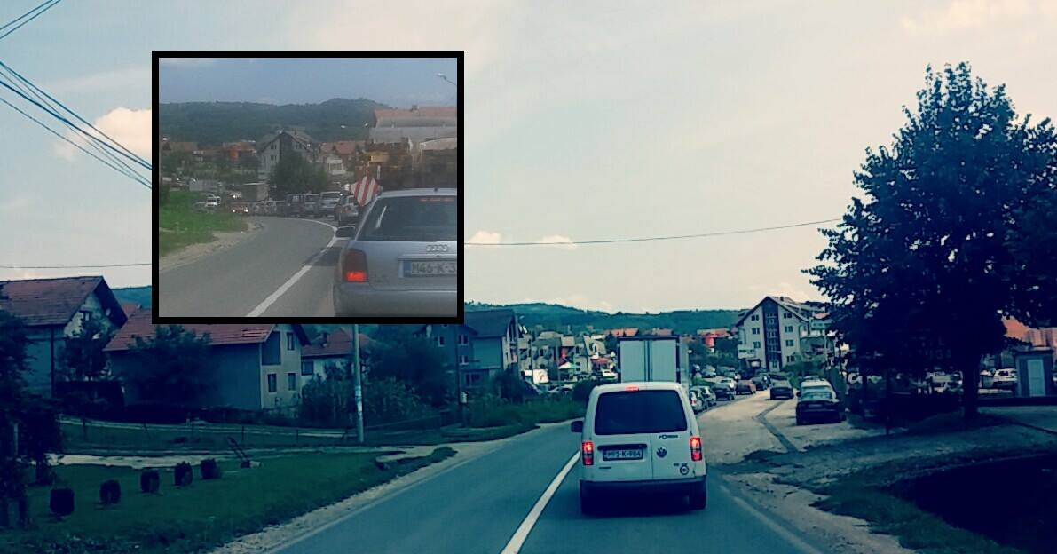 kilometarske kolone RADOVI NA PUTU dubnica