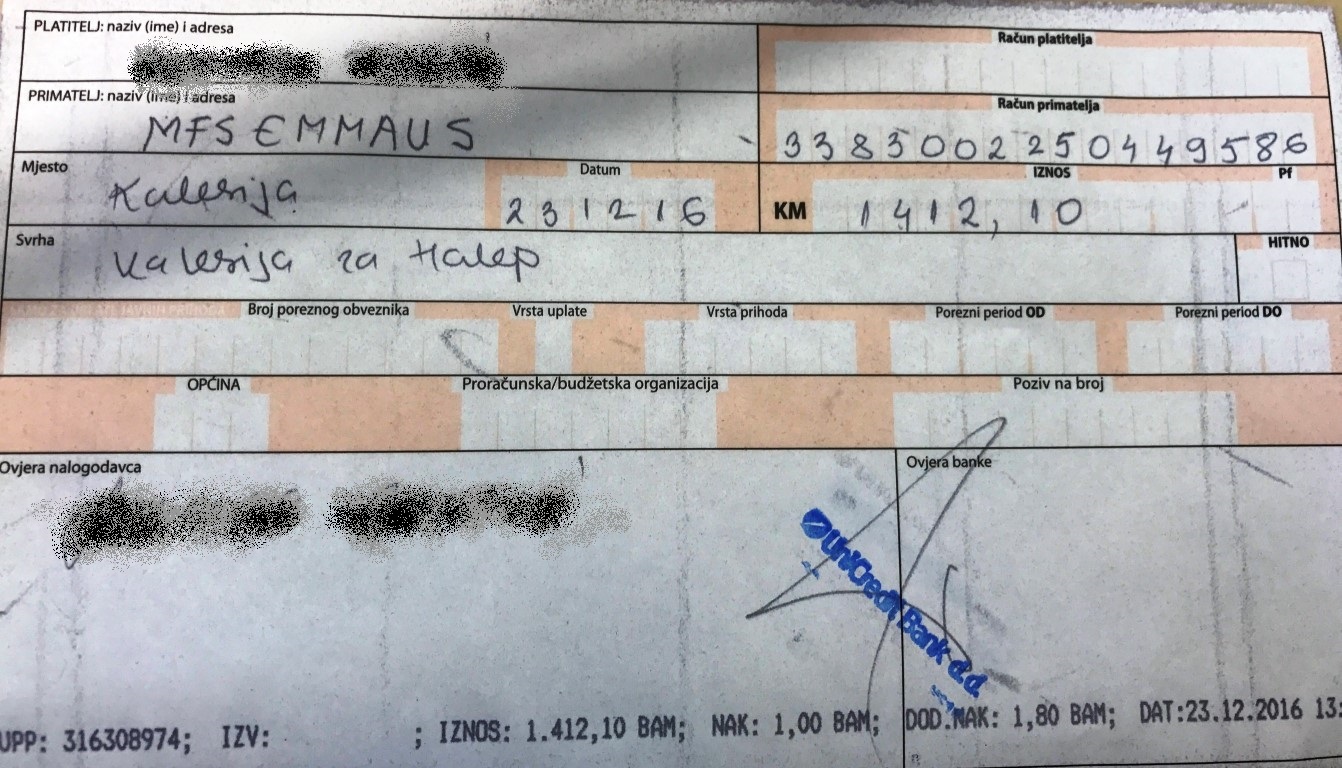 SLIKA 1 - prikupljeni novac u KM-ovima