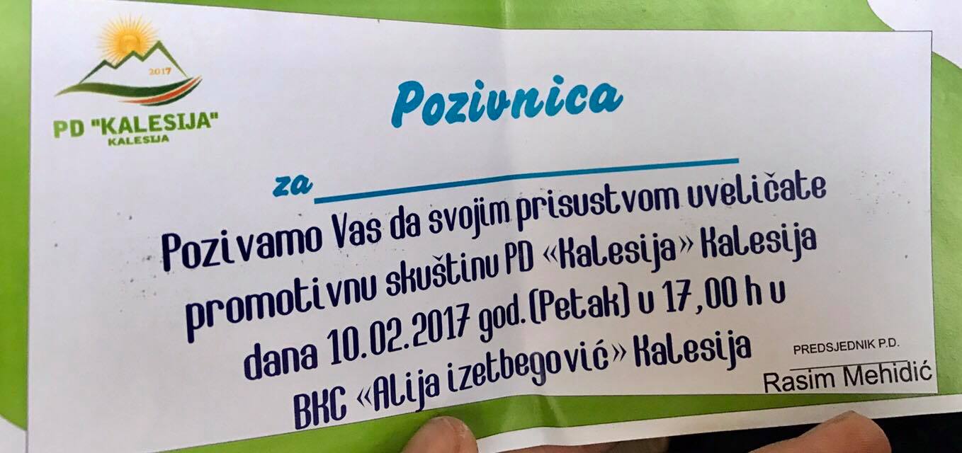 PD KALESIJA pozivinica