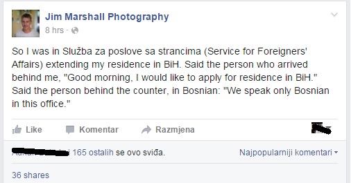 fb status sluzba za poslove sa strancima
