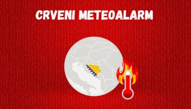 crveni meteoalarm bih 1 UPOZORENJRE VRUCINE 1
