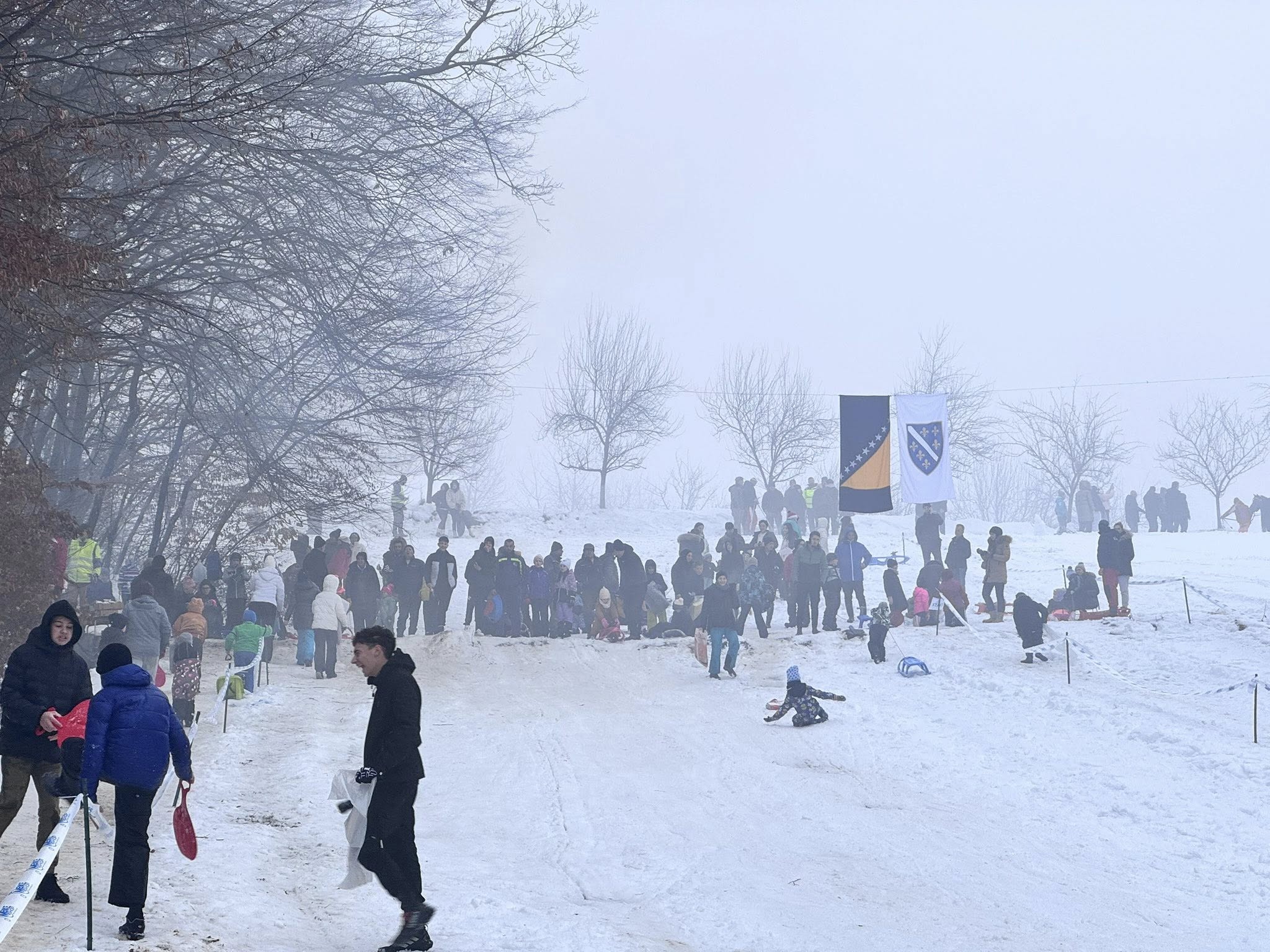 branjevac zima januar 2026 zima snijeg hladno minusi 1