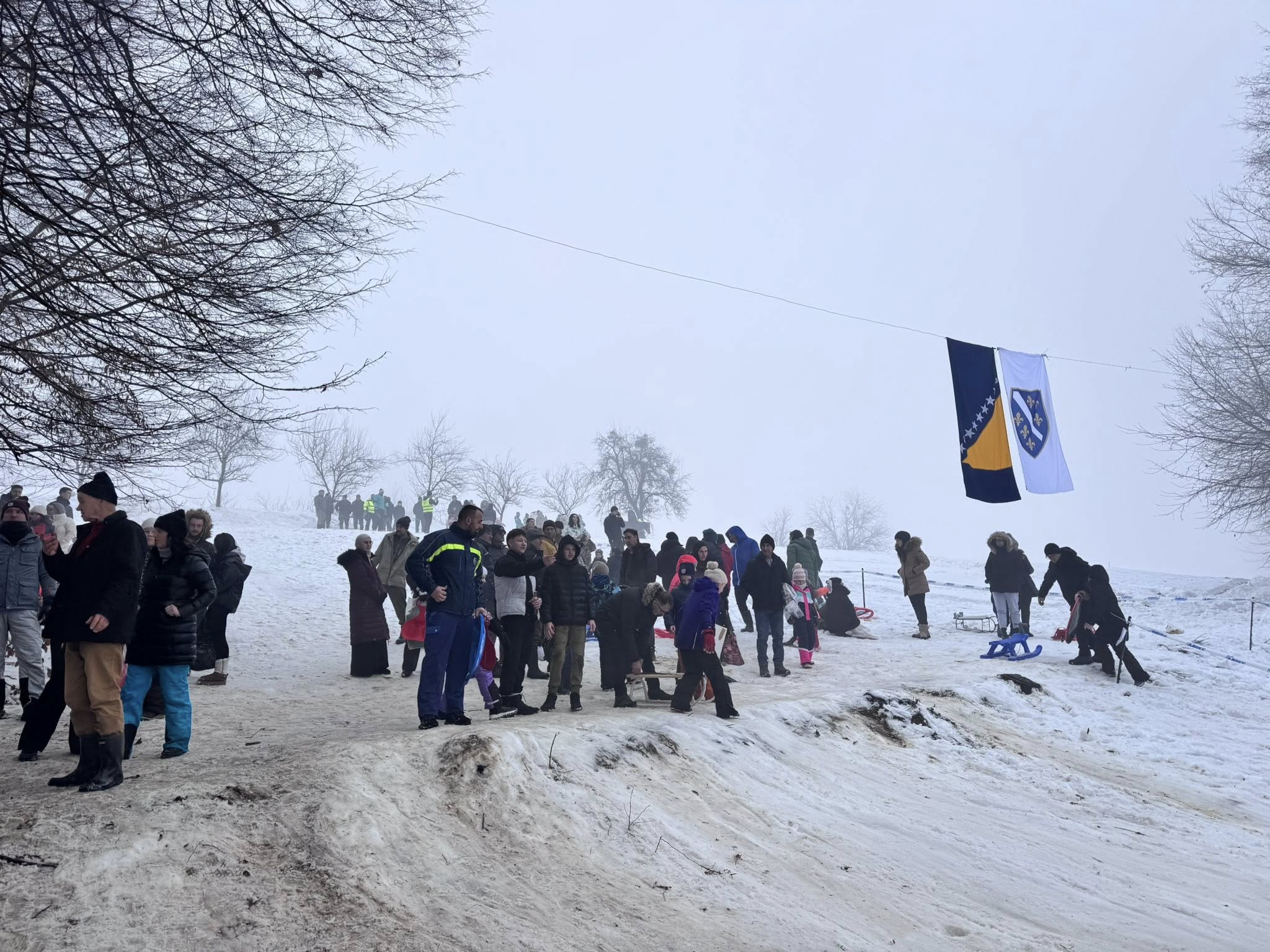 zima branjevac januar 2026 snijeg hladno minusi 1