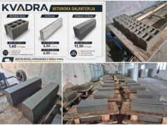 Kvadra – betonska galanterija: AKCIJSKA CIJENA – betonski blokovi, ivičnjaci… (FOTO)